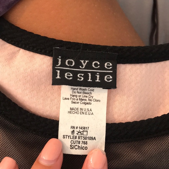 Joyce Leslie Fitted Mesh Cutout Cropped Tanktop - Picture 3 of 3